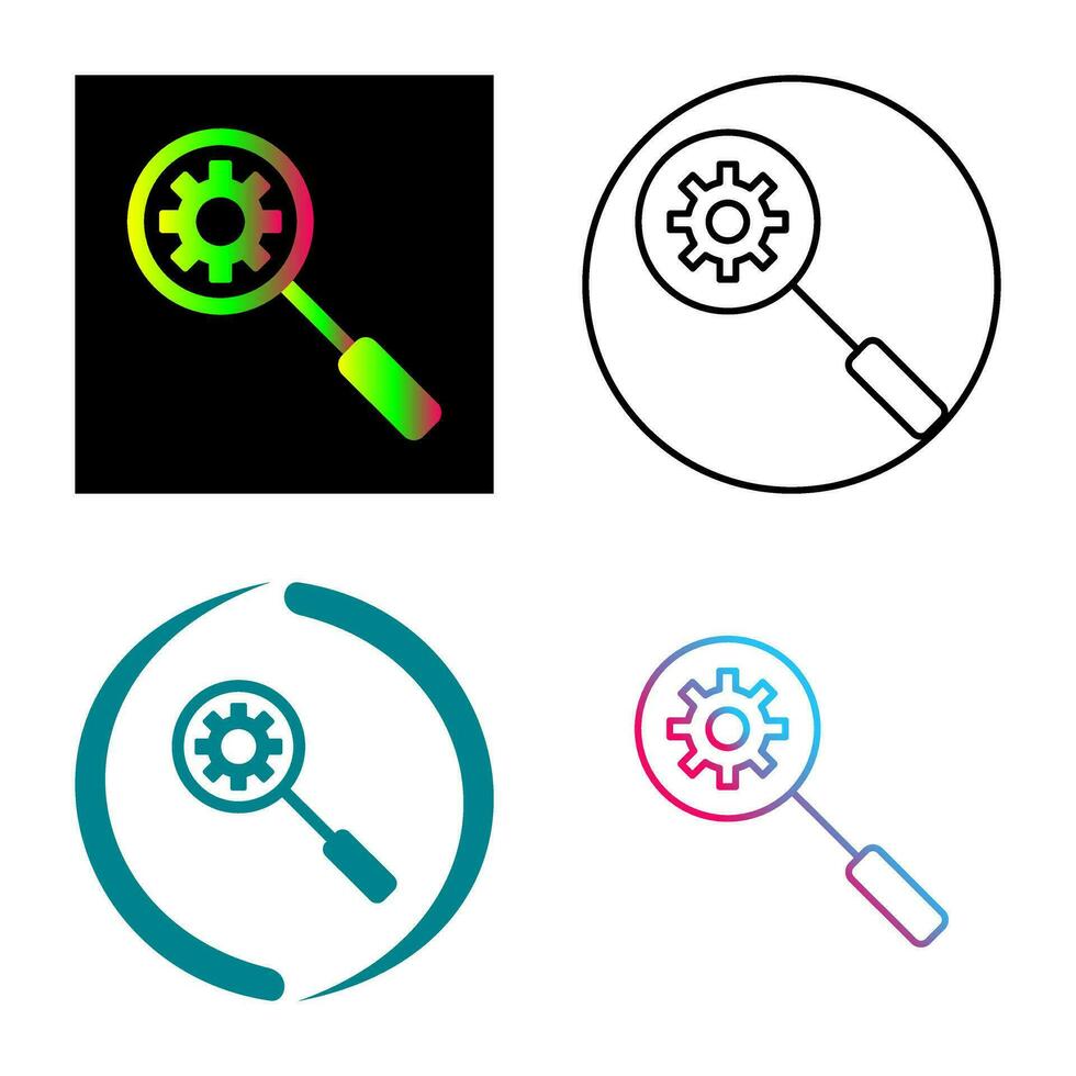 Unique Search Engine Optimizati Vector Icon