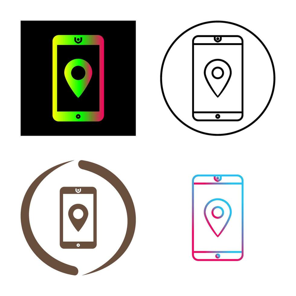 Unique GPS Service Vector Icon
