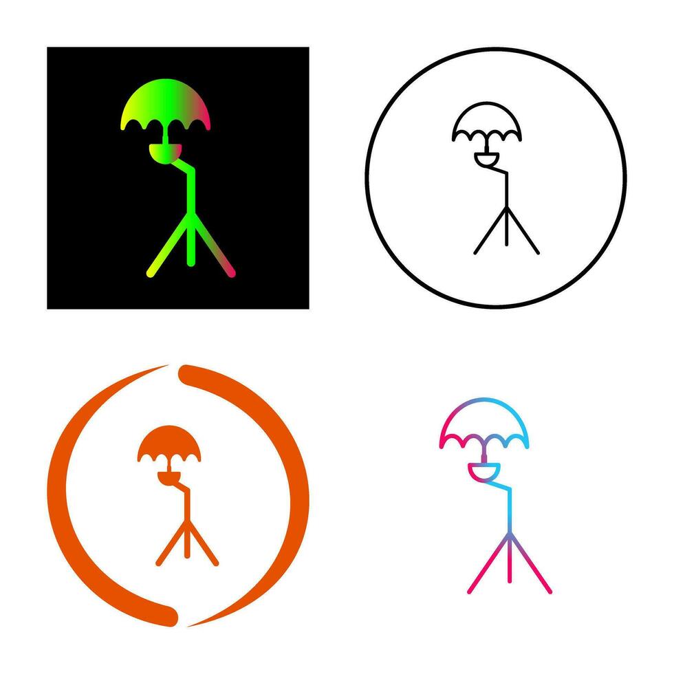 Unique Umbrella Stand Vector Icon