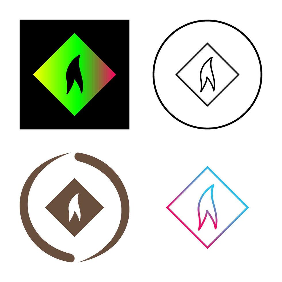 Flammable Material Vector Icon