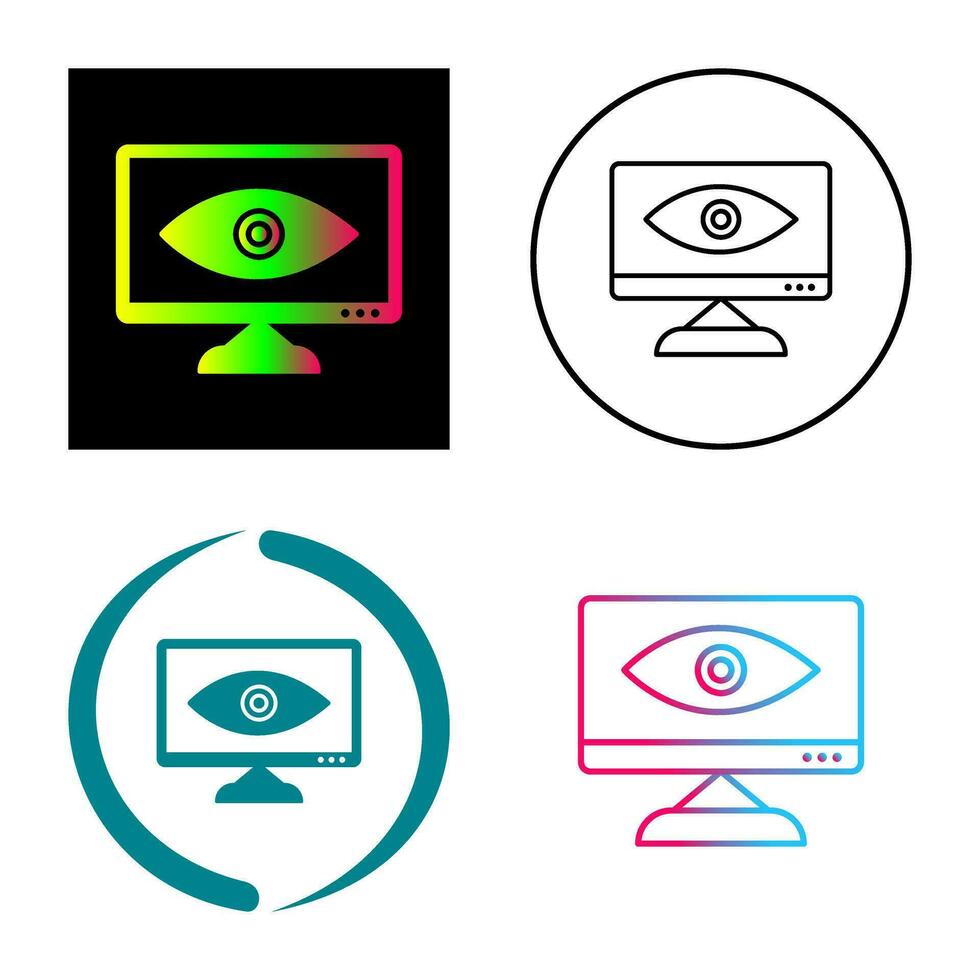 Unique Web Visibility Vector Icon