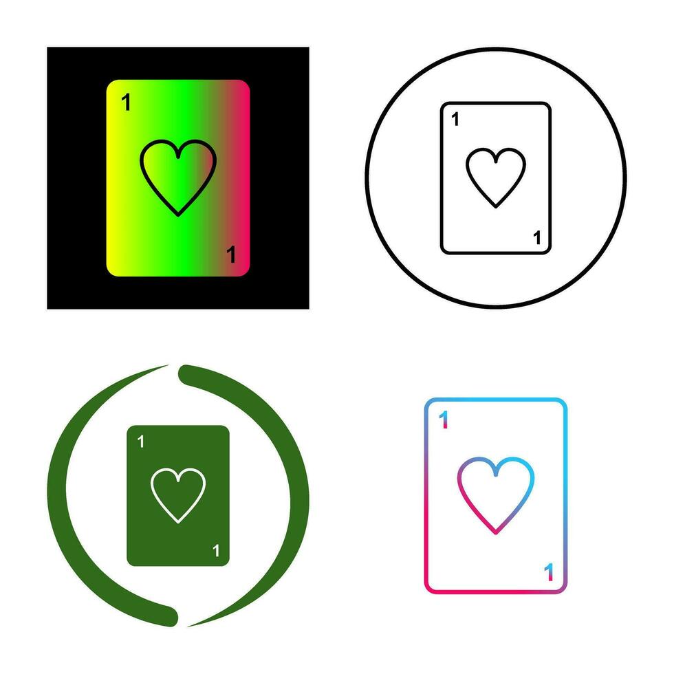 Unique Card Vector Icon