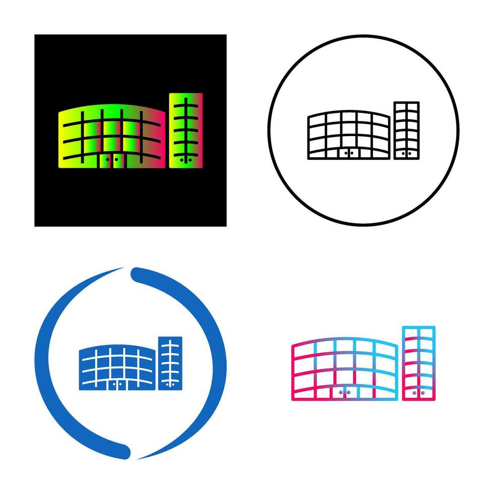 Unique Shopping Mall Vector Icon