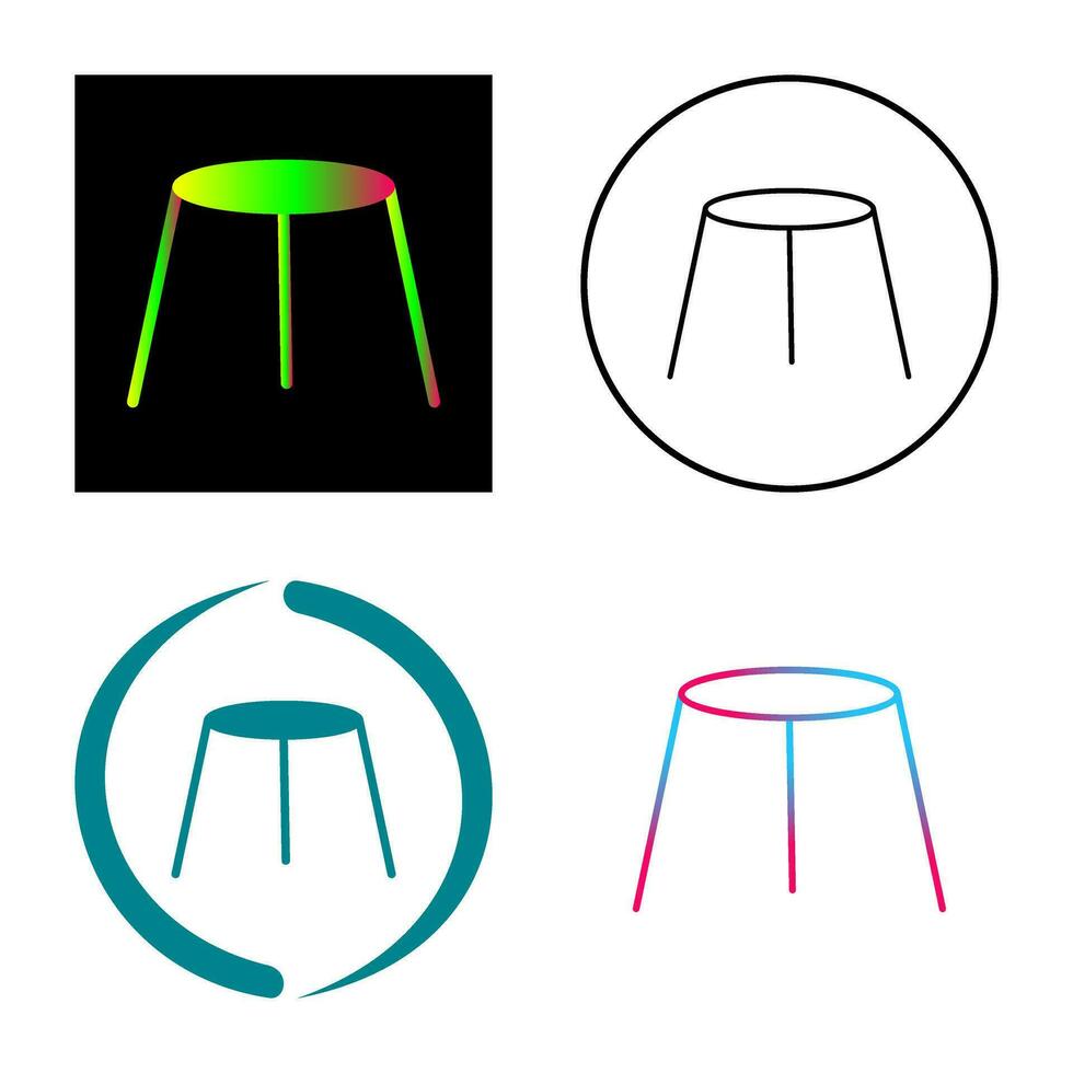 Unique Stool Vector Icon