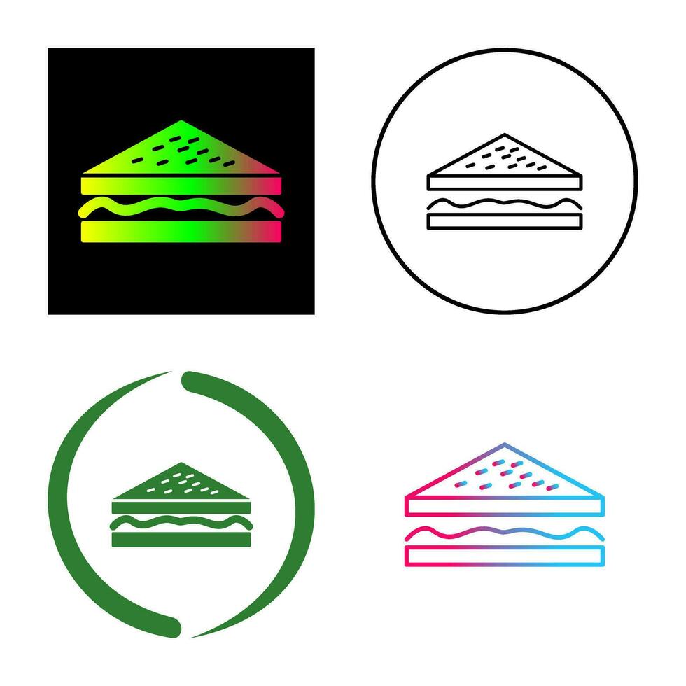 Unique Sandwich Vector Icon