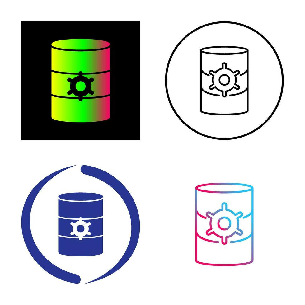 Unique Database Management Vector Icon