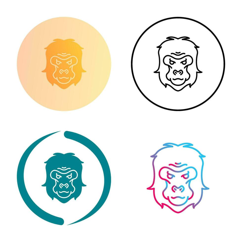 Gorilla Vector Icon