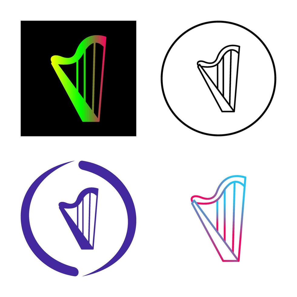 Harp Vector Icon