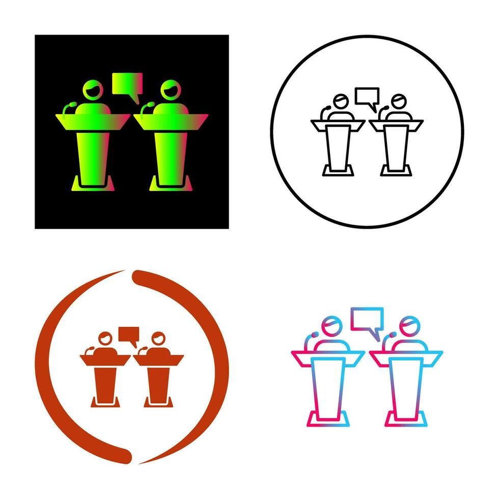 Debate Vector Icon