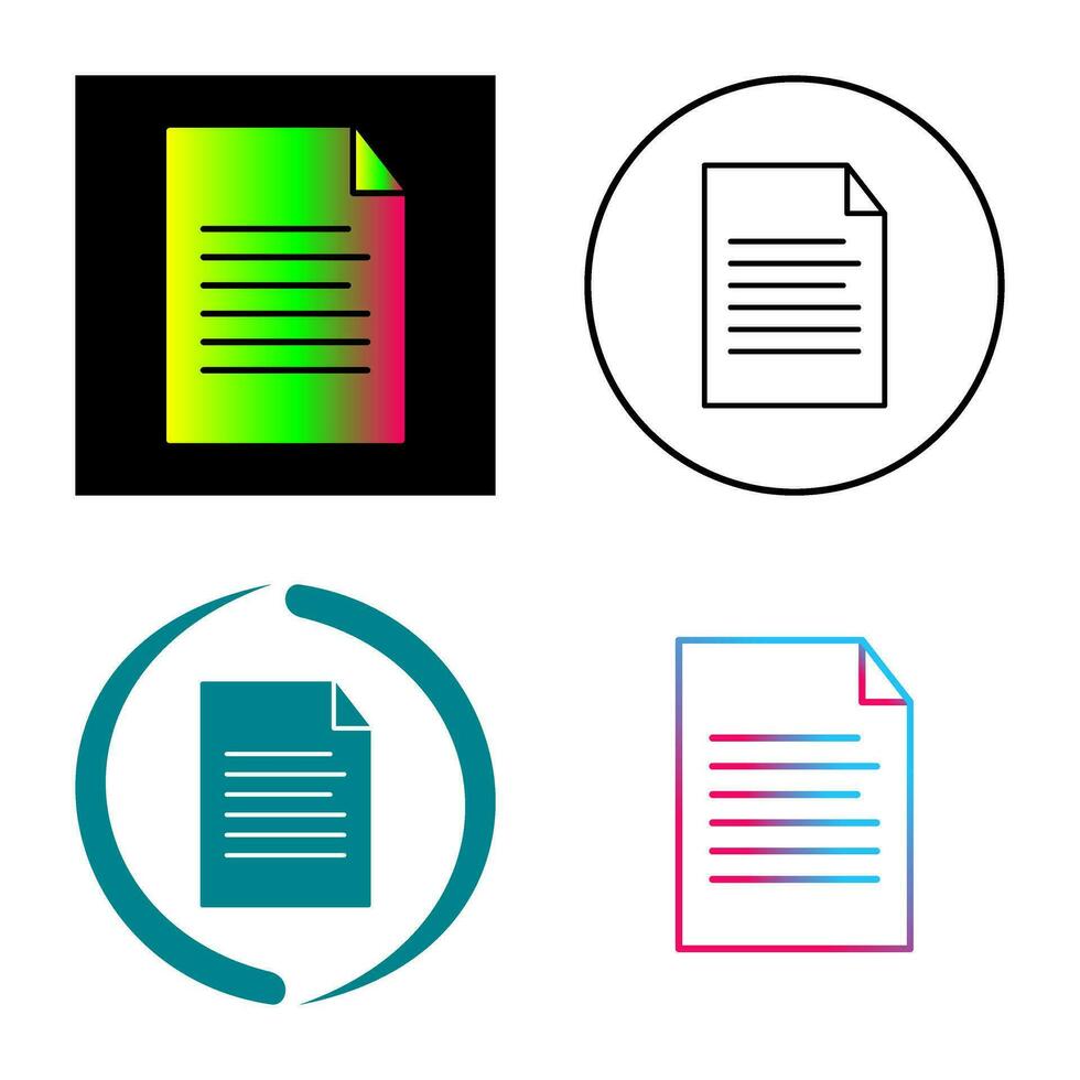 Sheet Vector Icon