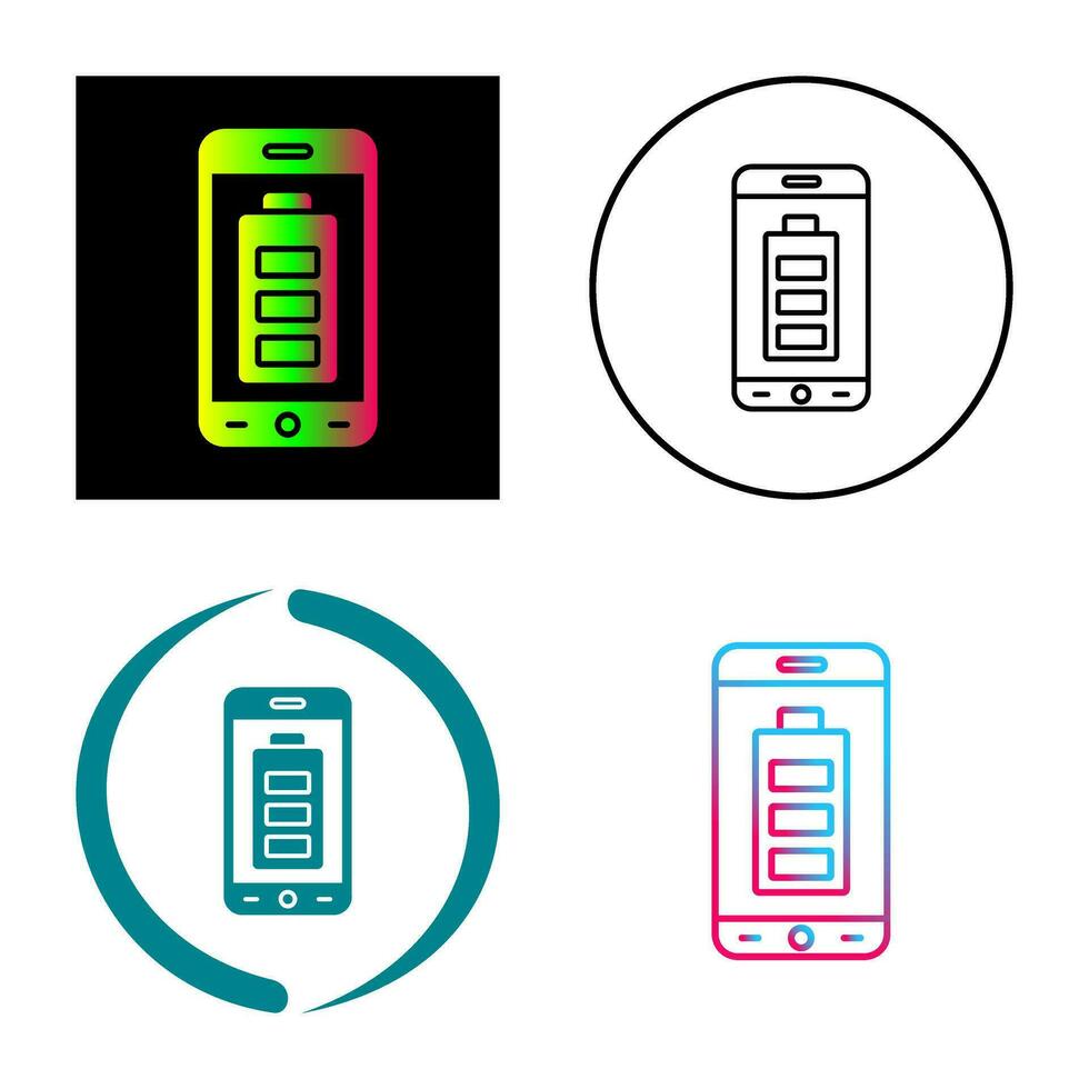 Mobile Battery Vector Icon