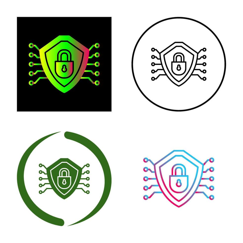 Cyber Security Vector Icon