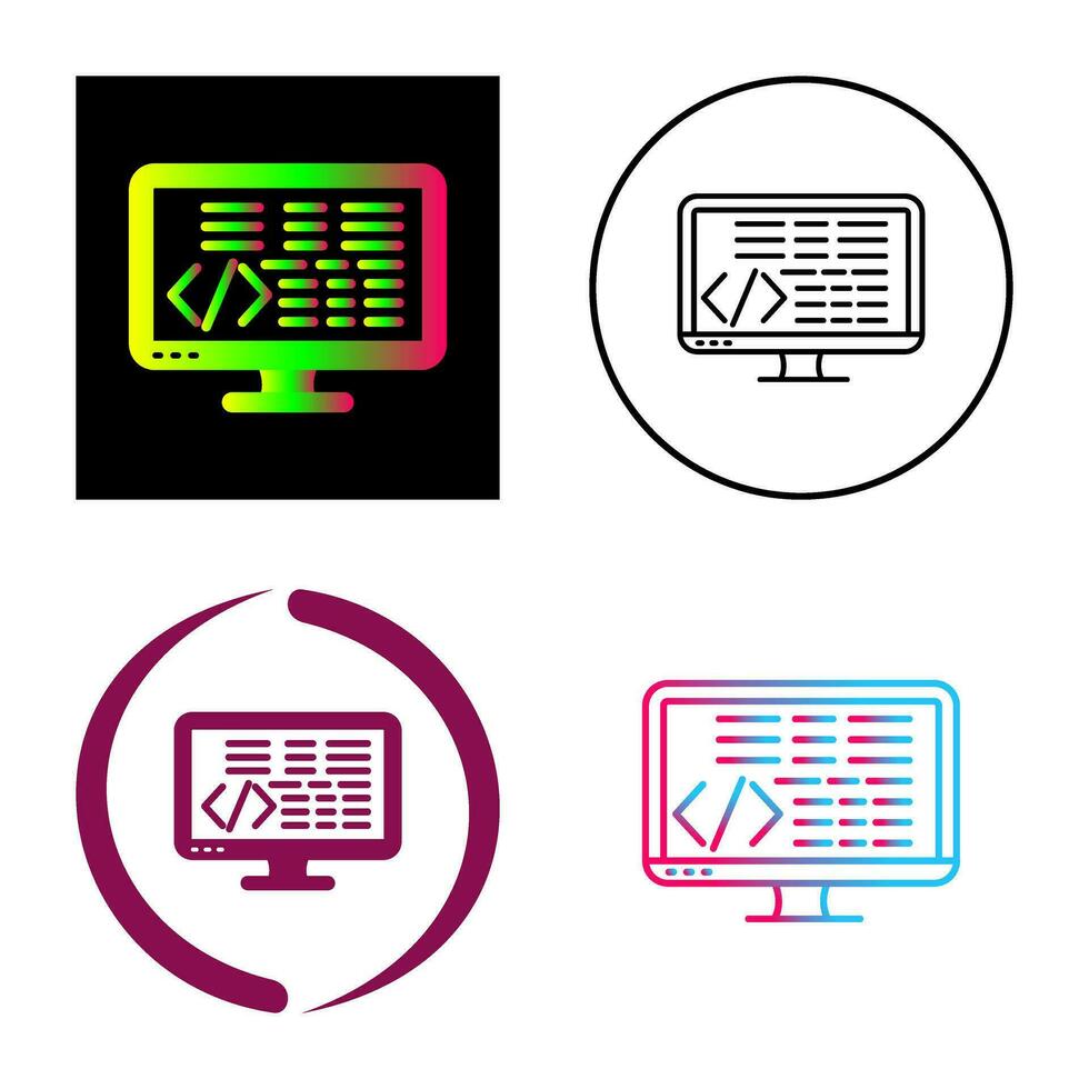 Coding Vector Icon