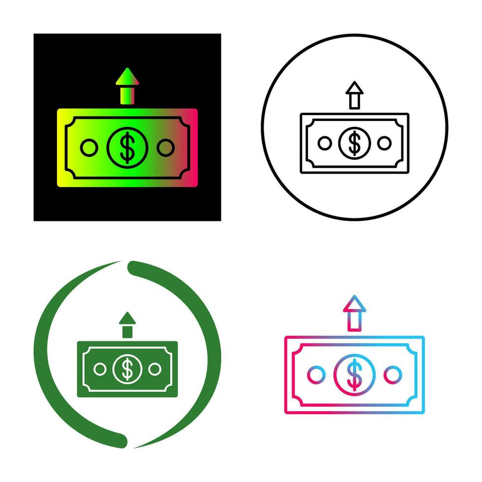 Money Up Vector Icon