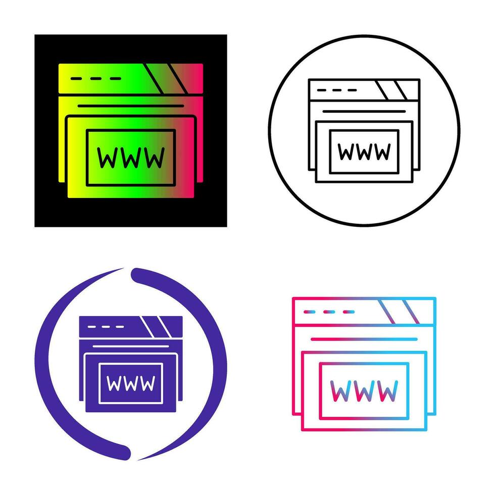 Www Vector Icon