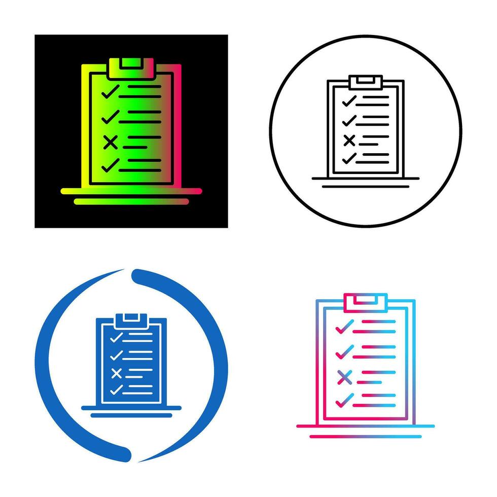 Delivery List Vector Icon