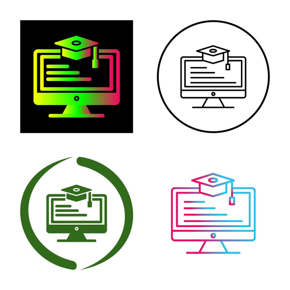 Online Learning Vector Icon