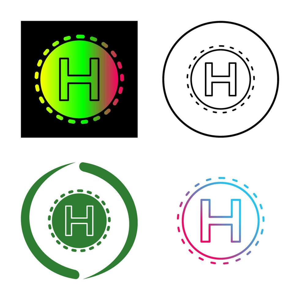 Helipad Vector Icon