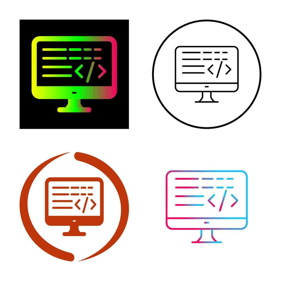 Coding Vector Icon