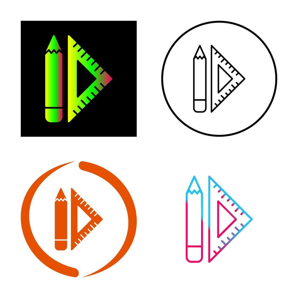 Set Square Vector Icon