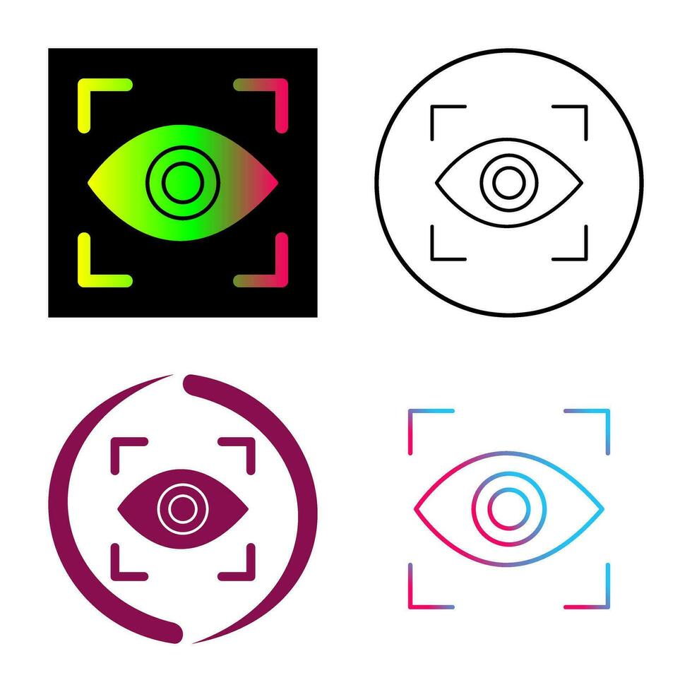 Eye Scan Vector Icon