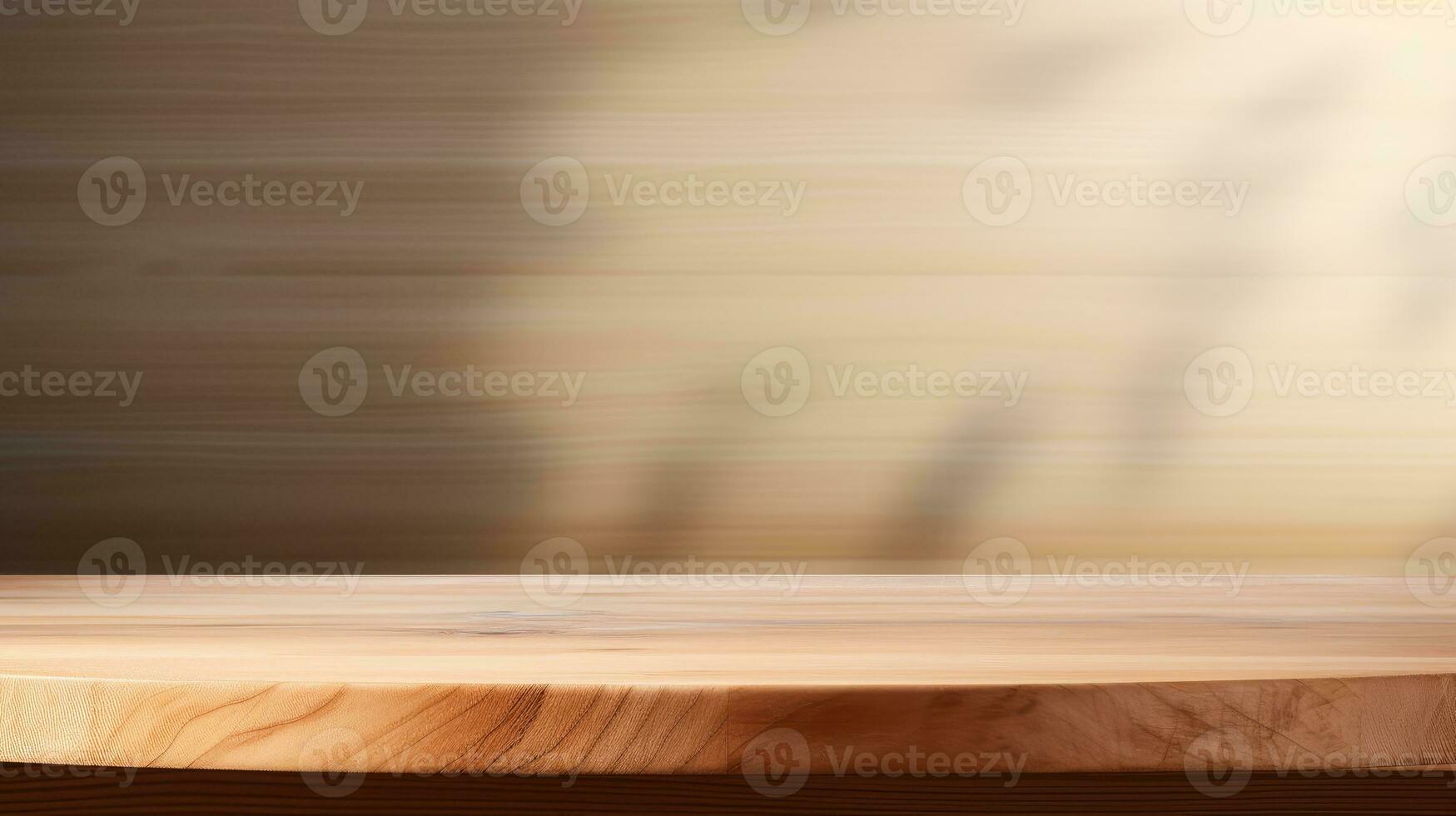 empty wooden table floor, wooden table for product, photo