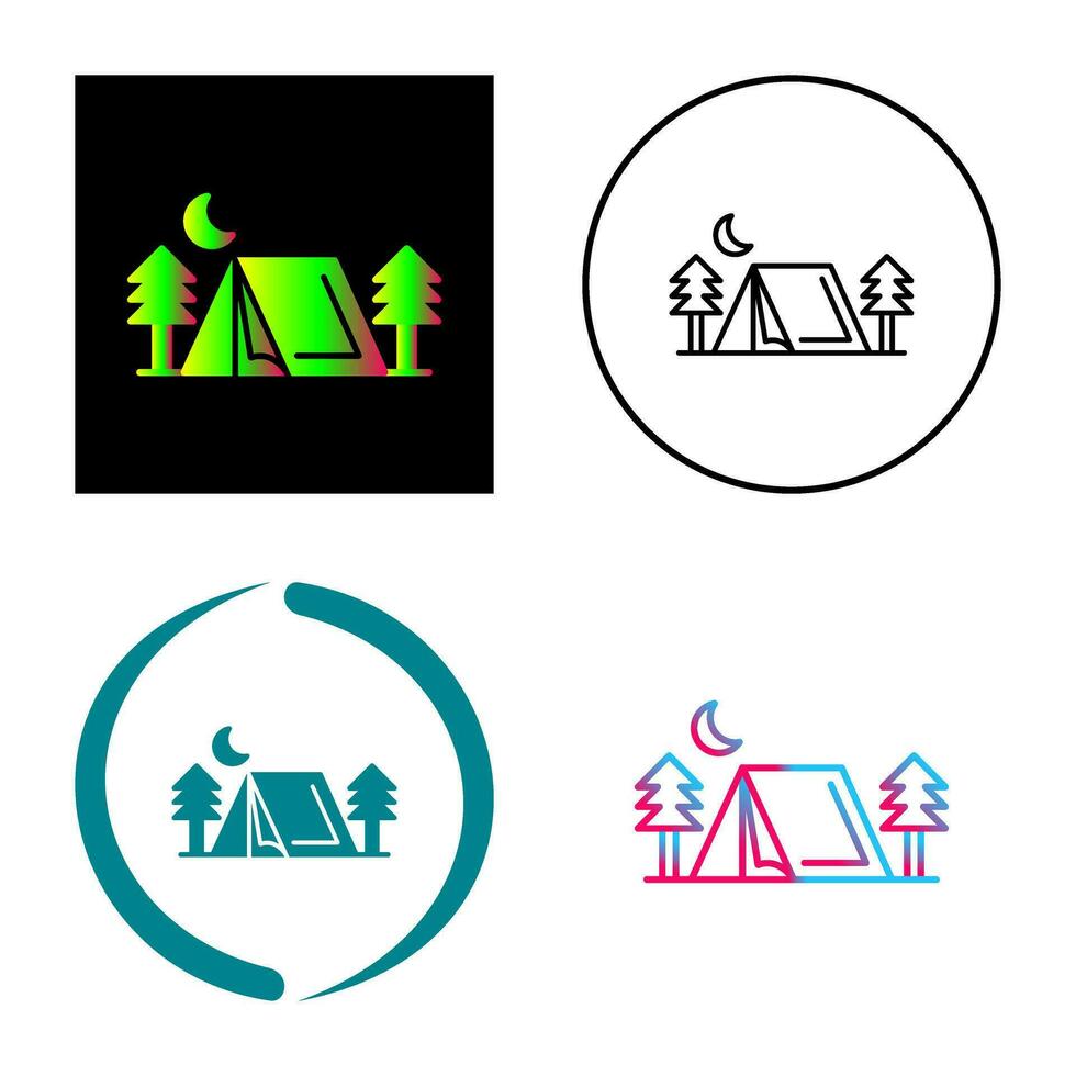 Tent Vector Icon