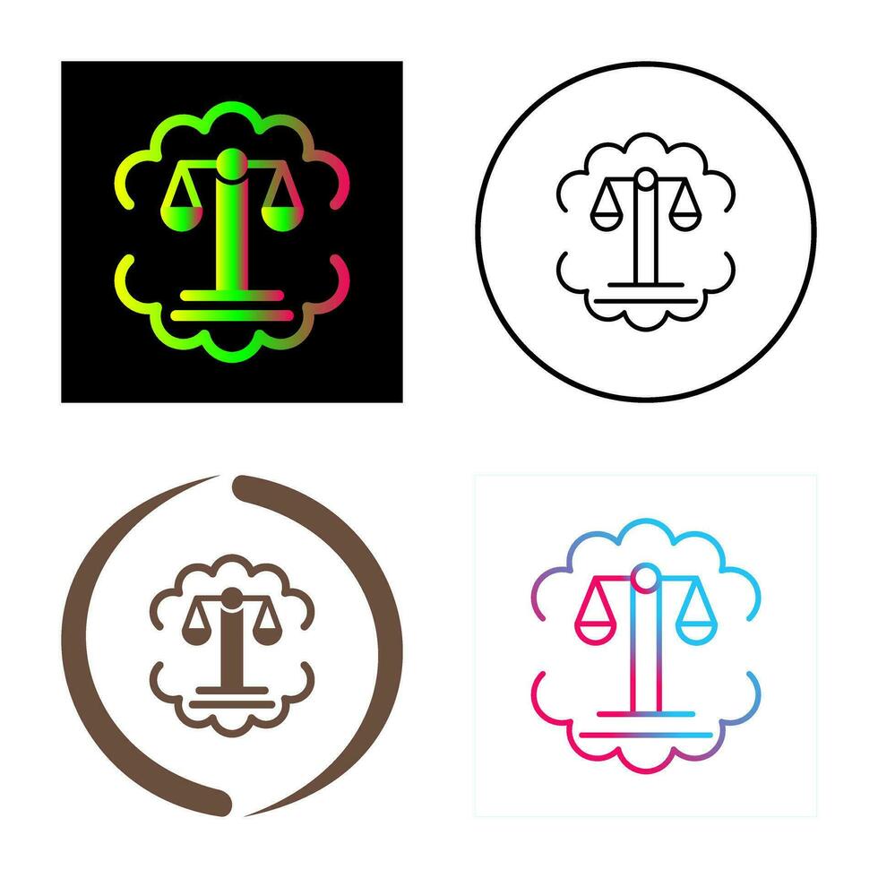 Justice Scale Vector Icon