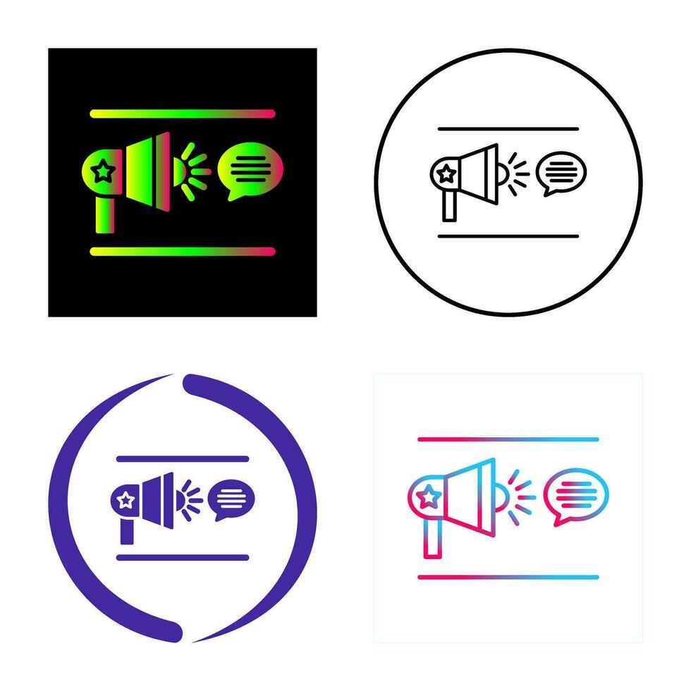 Freedom Of Speech Vector Icon