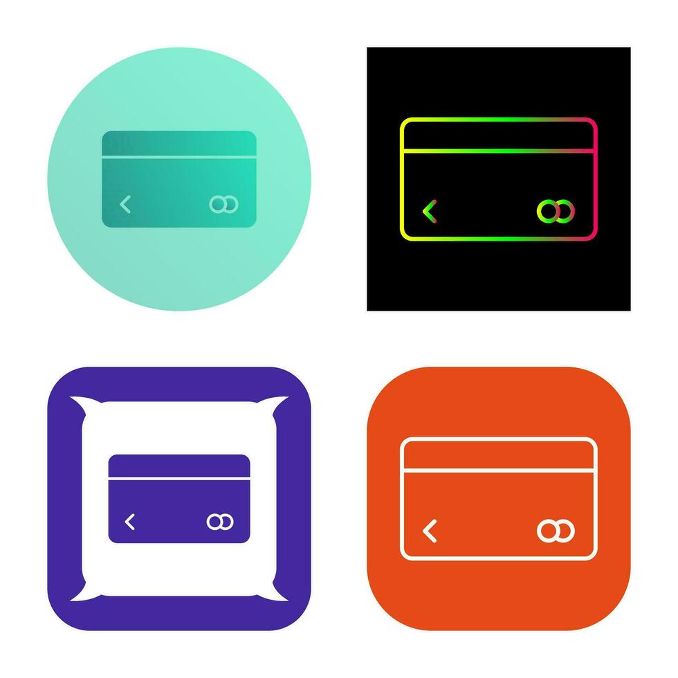 Unique Credit Card Vector Icon