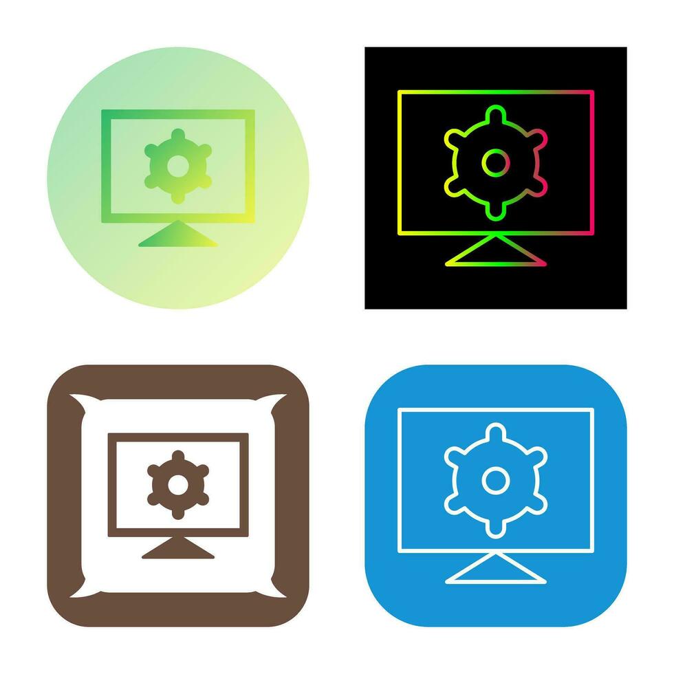 Computer Settings Vector Icon