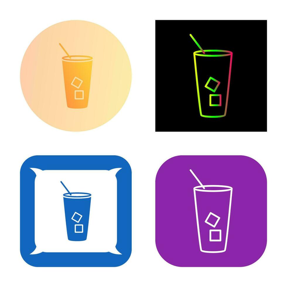 Iced Coffee Vector Icon