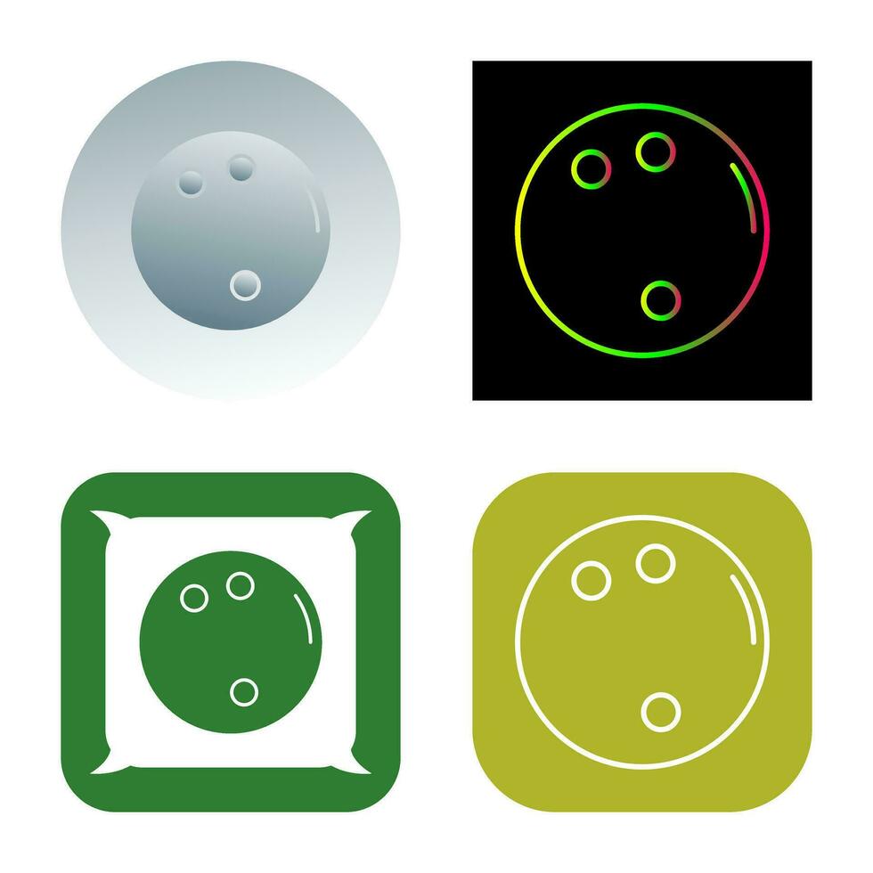 Bowling Ball Vector Icon