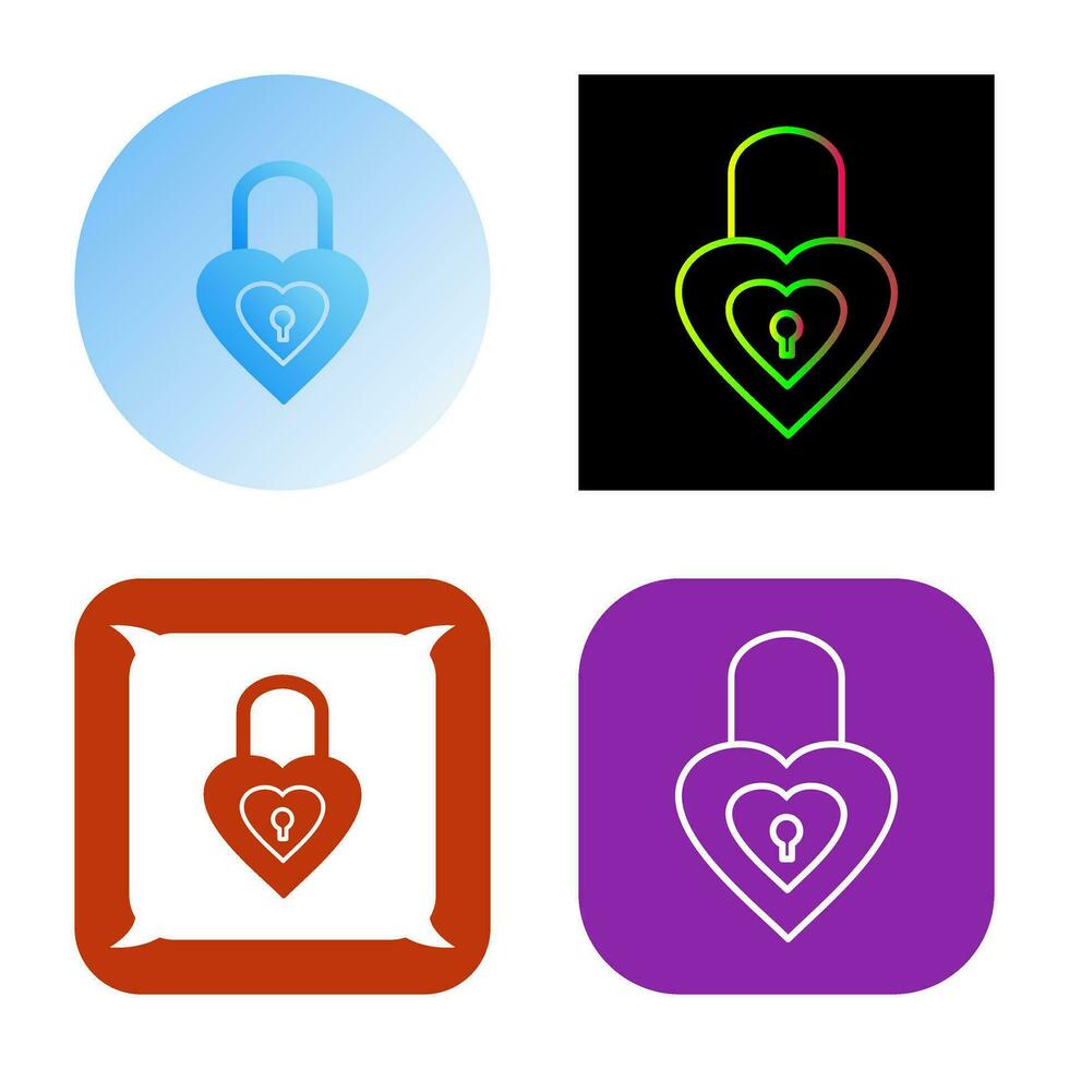 Unique Lock Vector Icon