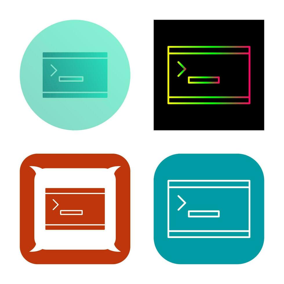 Unique Console Vector Icon
