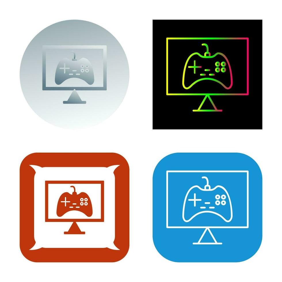 Unique Online Games Vector Icon