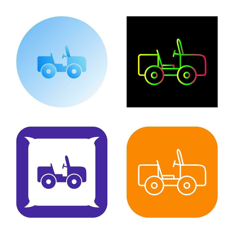 Safari Jeep Vector Icon