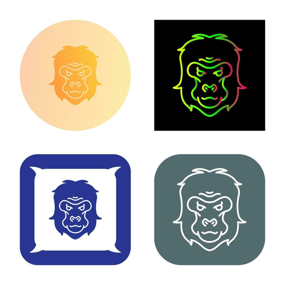 Gorilla Vector Icon