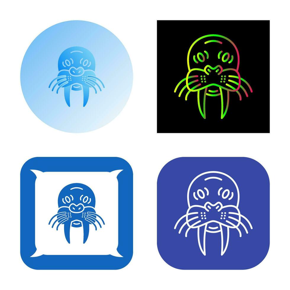 Walrus Vector Icon