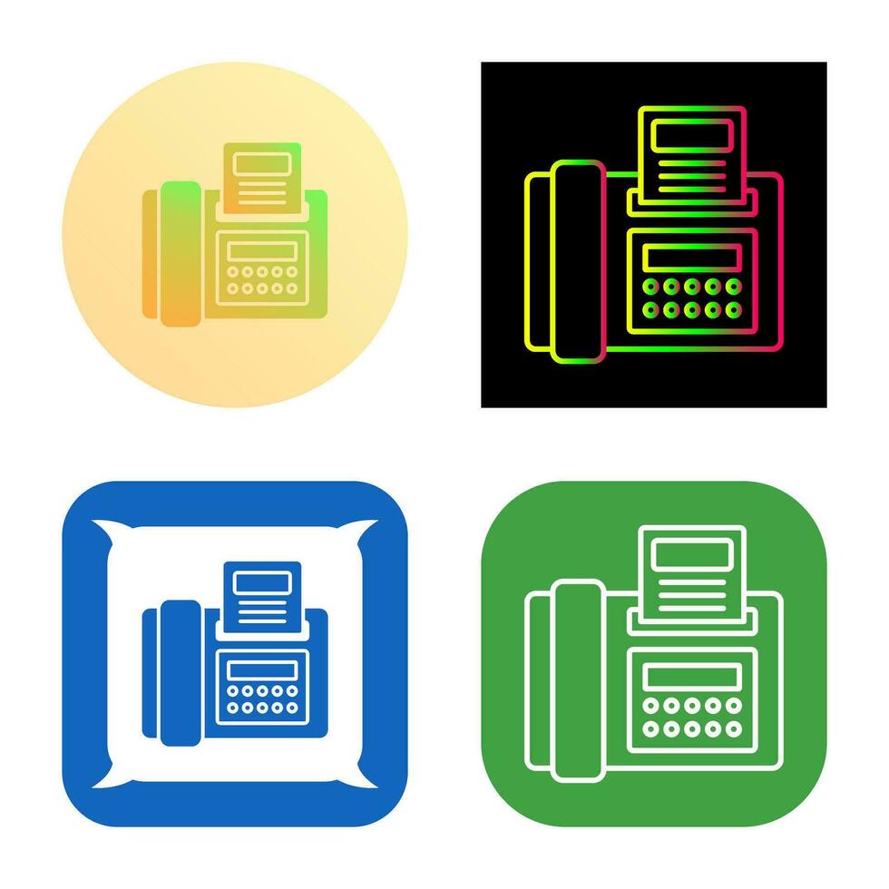 icono de vector de fax