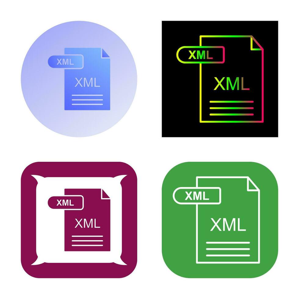 XML Vector Icon