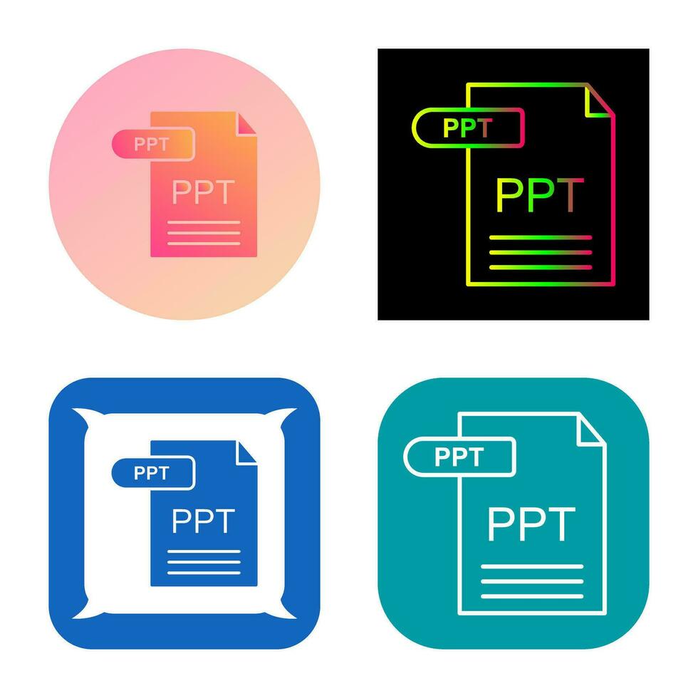 icono de vector de ppt