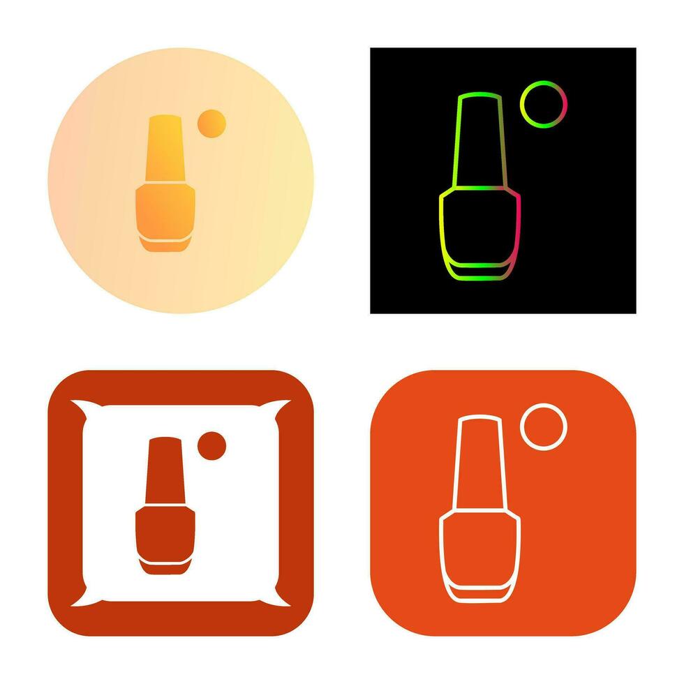 icono de vector de esmalte de uñas