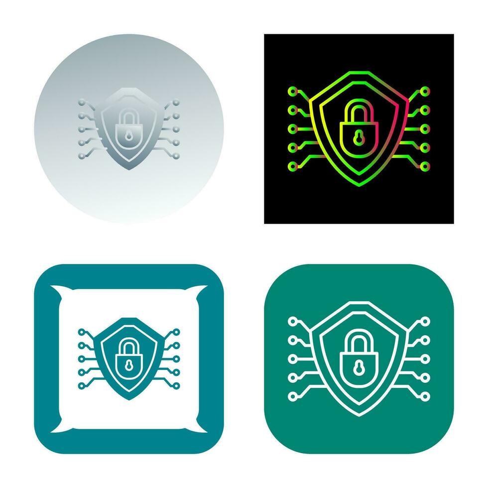 Cyber Security Vector Icon