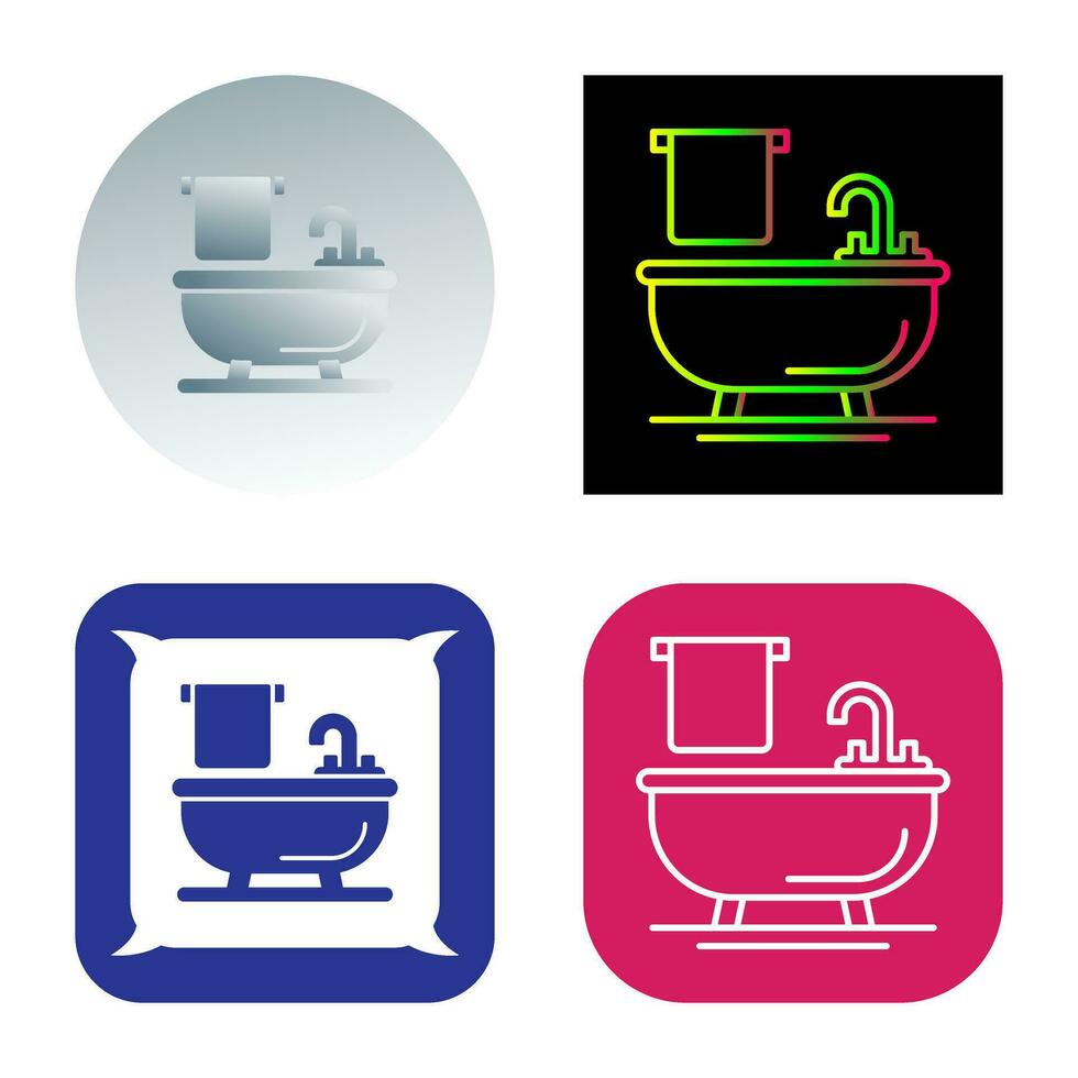 Bathtub Vector Icon