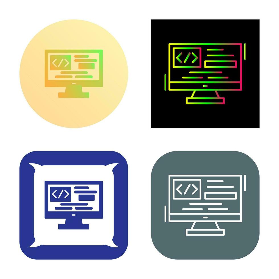 Coding Vector Icon