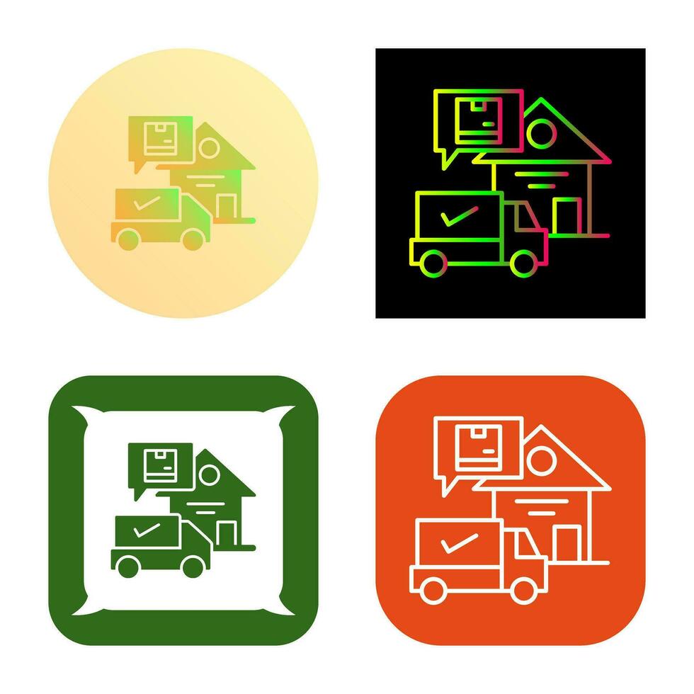 Package Receiving Vector Icon