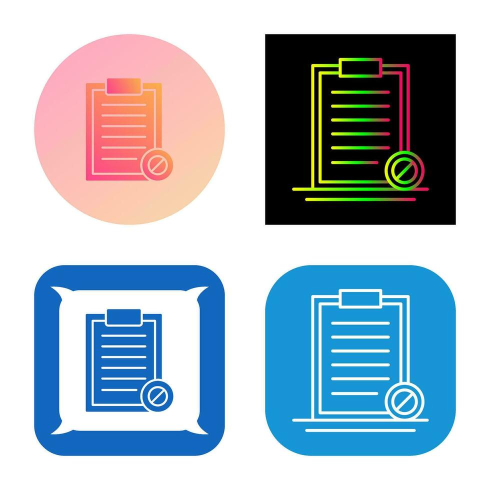 Prohibition Vector Icon