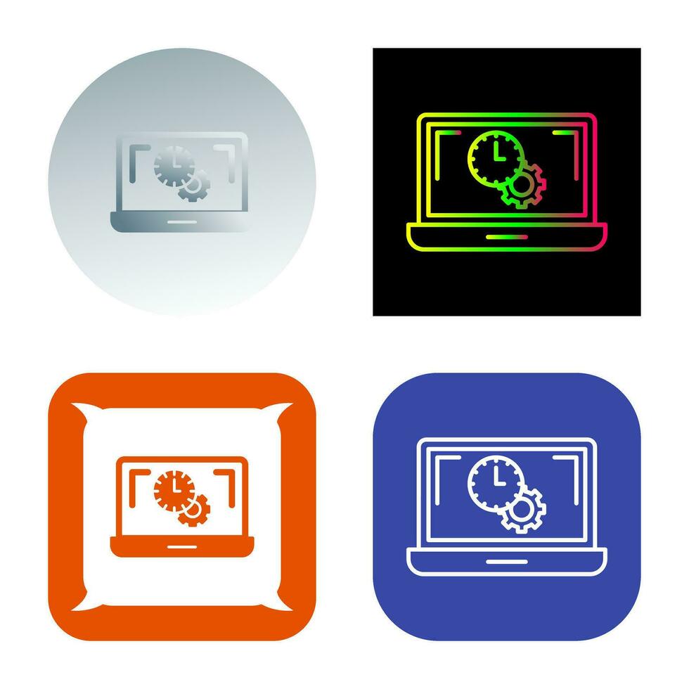 Flex Time Vector Icon