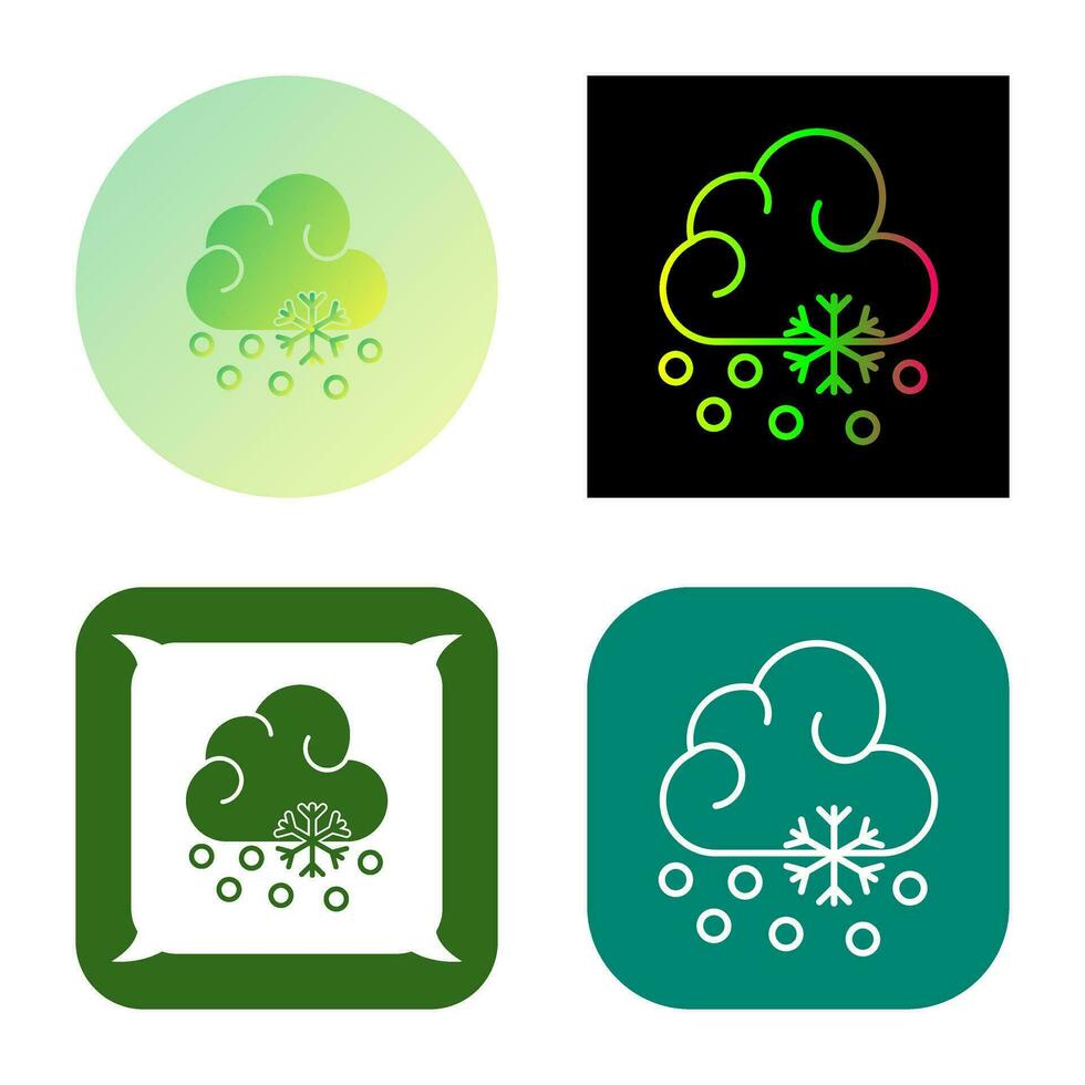 Snow Fall Vector Icon